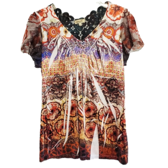 Step into Summer with the One World PL Boho Top! - Picture 3 of 11